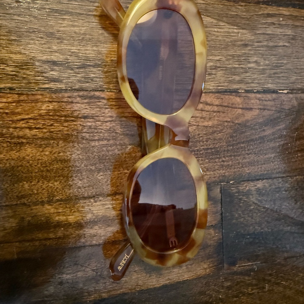 Jcrew Round Cat Eye Tortoise Shell Sunglasses - image 1